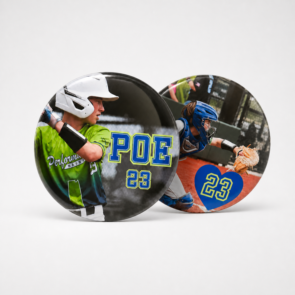 Custom Photo Button Pin 3"