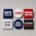 Political Campaign Buttons or Magnets